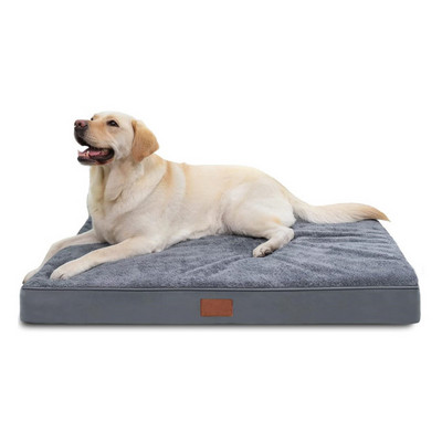 Custom Size Dog Orthopedic With Removable Washable Cover Egg-Crate Foam Pad Waterproof Dog Bed