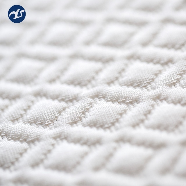 Jacquard Fabric for Mattress Ticking Fabric Polyester Designs Knitted Mattress Fabric