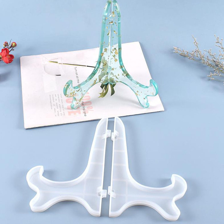 Photo Frame Holder Silicone Mold Easels Plate Holders Display Stand for UV Epoxy Resin Molds DIY Crystal Crafts Frame Ornaments