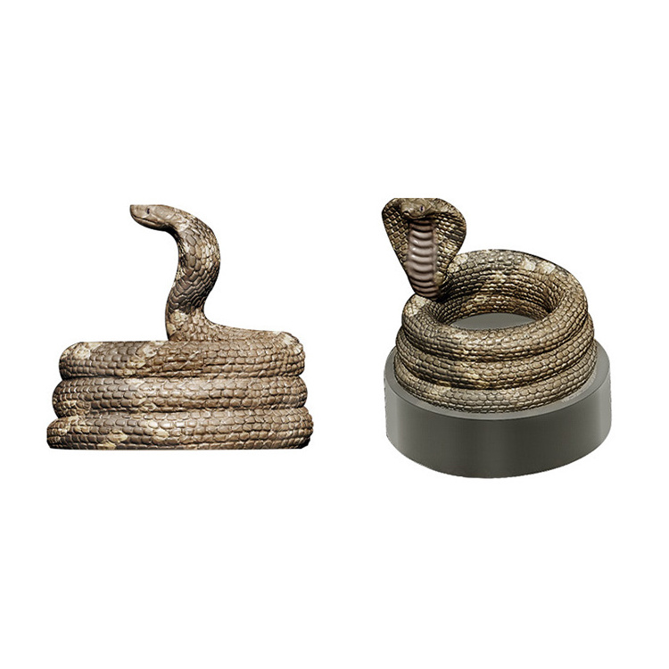 3D Cobra Concrete Candle Holder Mold Candle Stand Silicone mold Candlestick Aromatherapy Plaster Cement Resin Molds Home Decor