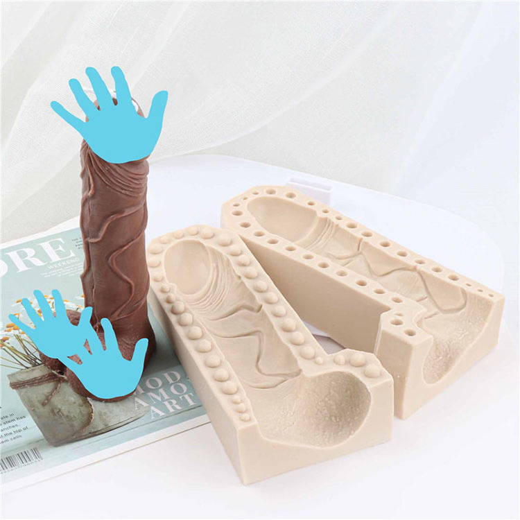 YS 3D Creative Penis Candle Silicone Mold Home Plaster Decorative Ornaments Making Mould DIY Aromatherapy Candle Making Tools