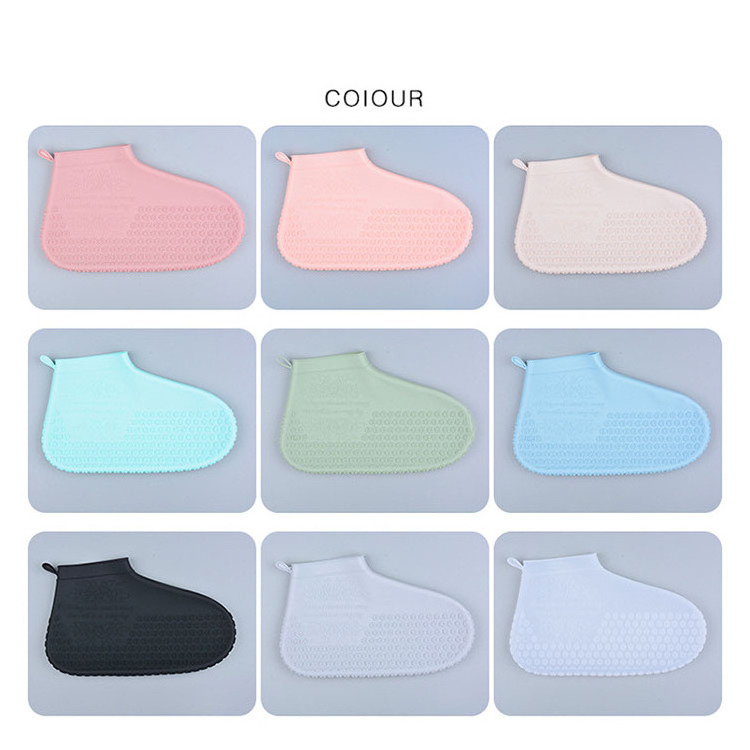 Rain boots waterproof cover men and women rain boots cover non-slip thick wear-resistant silicone children rain boots cover