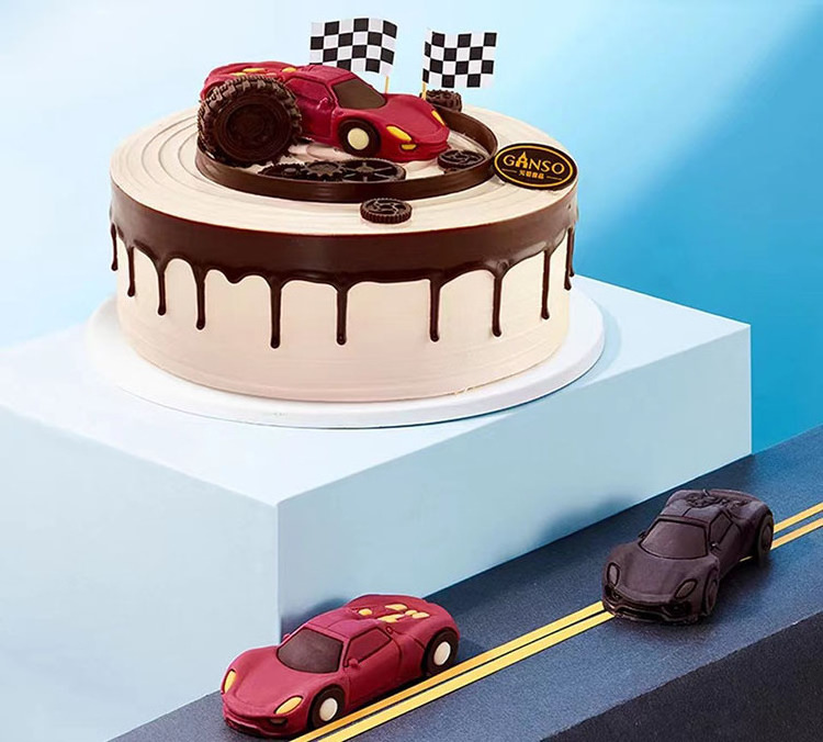 DIY 3D Racing Car Toys Chocolate Silicone Candle Mold Making Fondant Cake Decor Chocolate Baking Mould Kitchen Accessories Tools