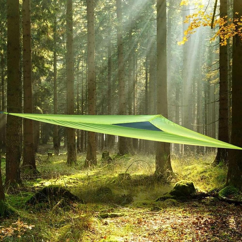 Outdoor Multi Person High Load-Bearing Portable Folding Triangle Aerial Camping Hammock For Home Party