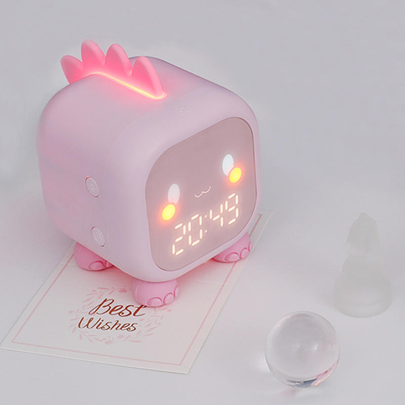 YIZHI Cute Dinosaur Digital Alarm Clock  For Children With Night Light Bedside Desktop Kids Sleep Training Wake Up Clock