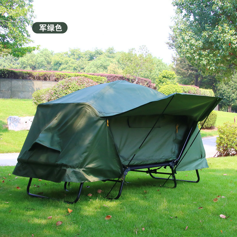 Outdoor Folding Glamping Family Tent Outdoor Camping Waterproof Large Tents with Bed for Travel