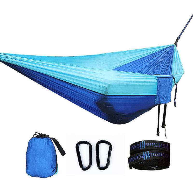 Camping Hammock Double Single Lightweight Hammock with Hanging Ropes for Backpacking Hiking Travel Beach Garden