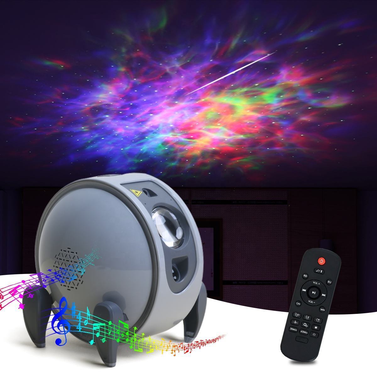 YIZHI Smart Voice Remote Control Room Atmosphere Projection Lamp Starry Sky Projector Light Laser Led Night Light Star Projector