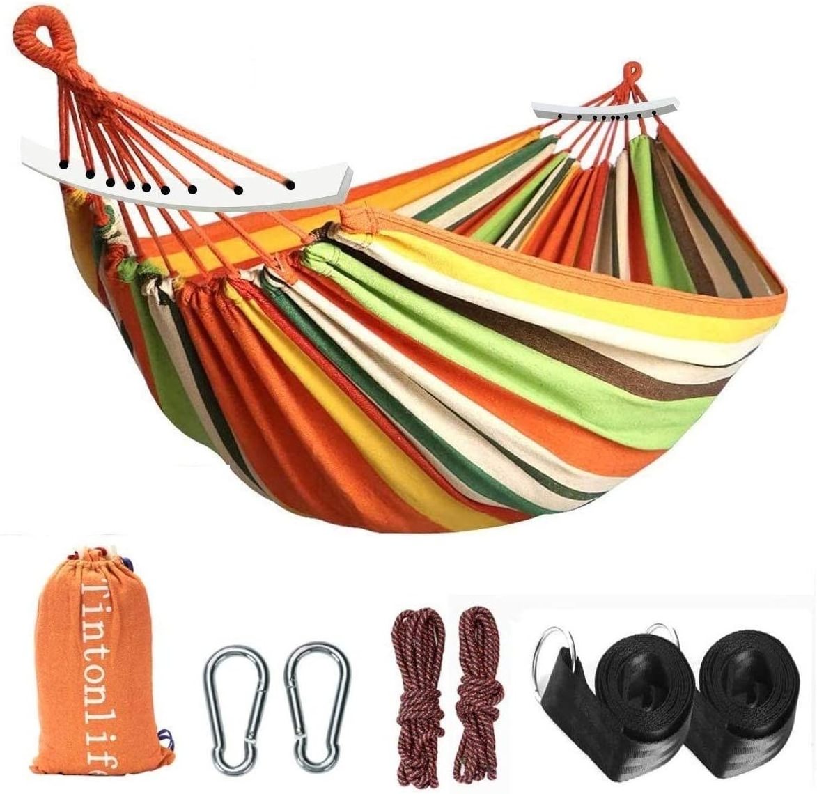 Hammock Camping Survival Swing Sleeping Bed for 2 Person Hunting Travel Indoor Garden Hammocks Bed