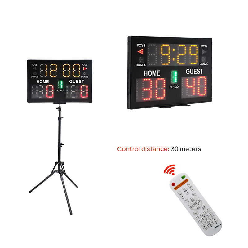 Electronic Basketball Led Portable Digital Tennis Football Snooker Dart Outdoor Cricket Table For Cornhole Sports / Scoreboard