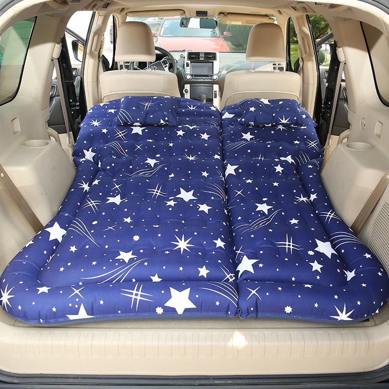 Car Air Camping Mattress For Tesla Model Y Travel Bed Rear Seat Sleeping Pad Outdoor Cushion Folding Portable Flocking Pad