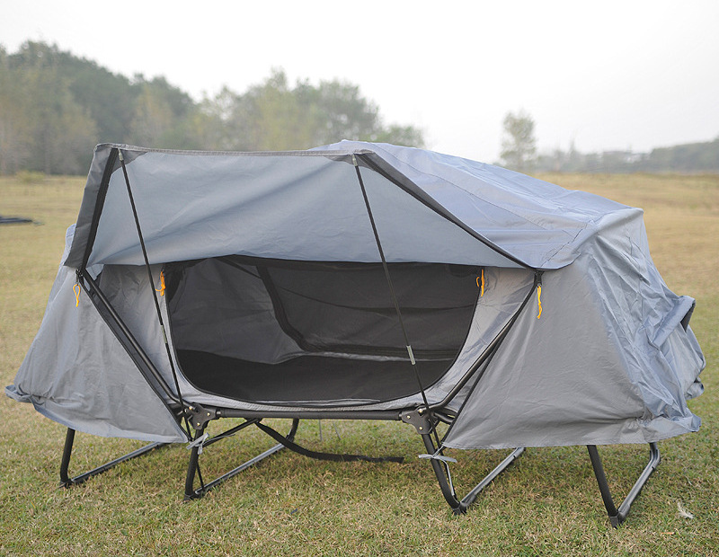 Outdoor Folding Glamping Family Tent Outdoor Camping Waterproof Large Tents with Bed for Travel