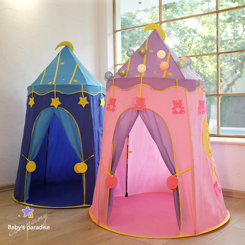 YIZHI Mini Spire Yurt Children Cosplay Decorative House Indoor Baby Toy Playhouse Tent for Kids Home Play Toy Tents