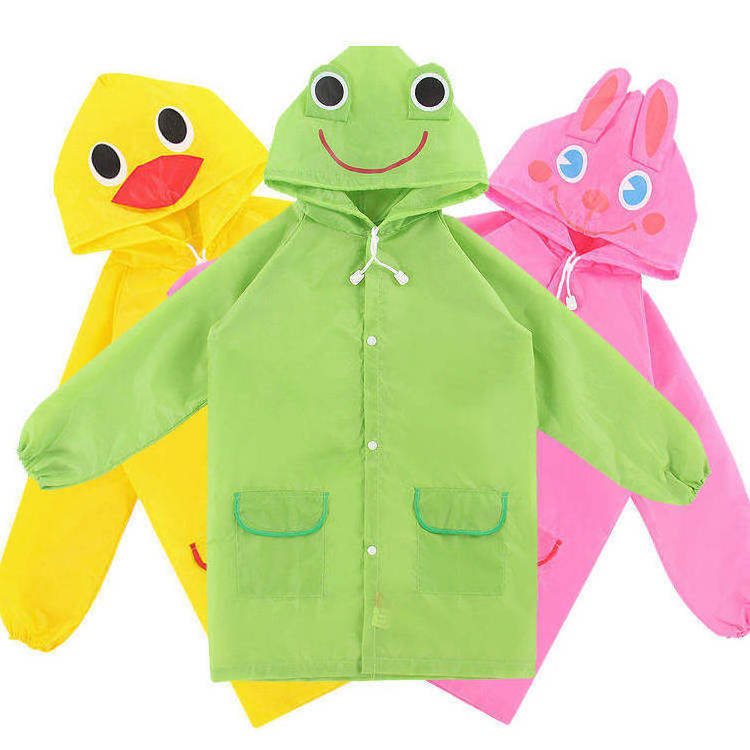 YIZHI Children Cute Poncho Girls Rain Coat Jacket Waterproof Toddler Preschool Raincoat Rainwear Print for Kids Camping Animal