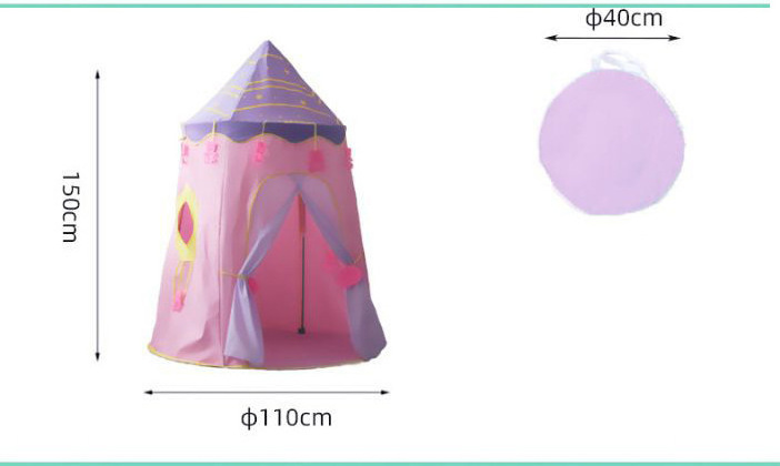 YIZHI Mini Spire Yurt Children Cosplay Decorative House Indoor Baby Toy Playhouse Tent for Kids Home Play Toy Tents