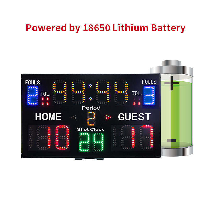 YIZHI Multifunctional Electronic LED Basketball Scoreboard Remote Control Digital Scoreboard with Countdown Timer Score Board