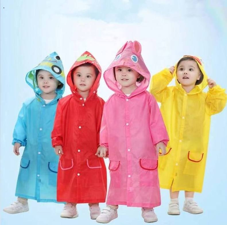 YIZHI Children Cute Poncho Girls Rain Coat Jacket Waterproof Toddler Preschool Raincoat Rainwear Print for Kids Camping Animal