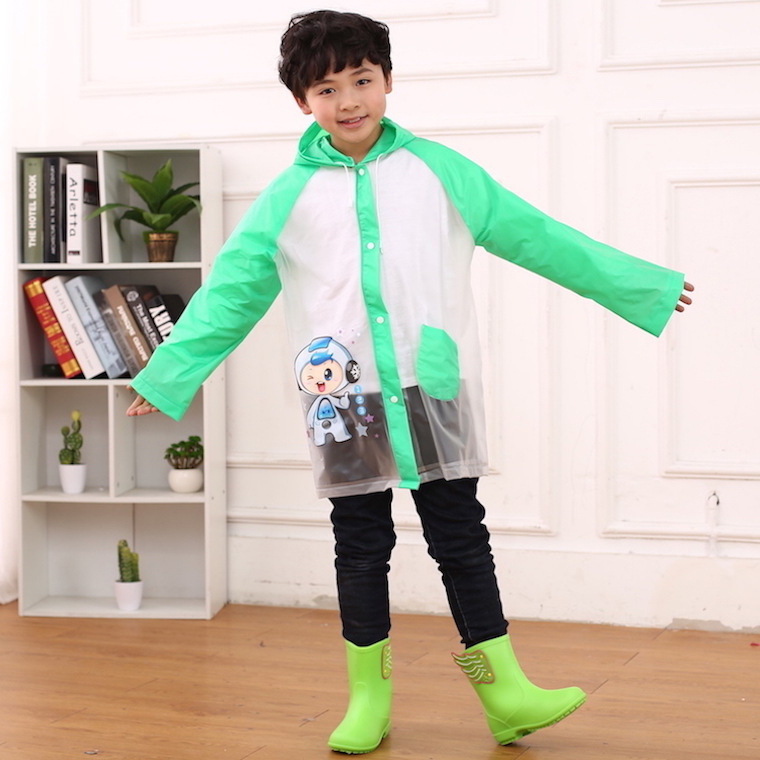 YIZHI Kids Raincoats Colorful Poncho Raincoats Poncho Emergency Rain Coat Toddler Rainwear Poncho For Girls Boys