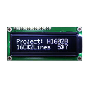 Factory price black 16x2 module 3.3v driving voltage 32 character lcd display