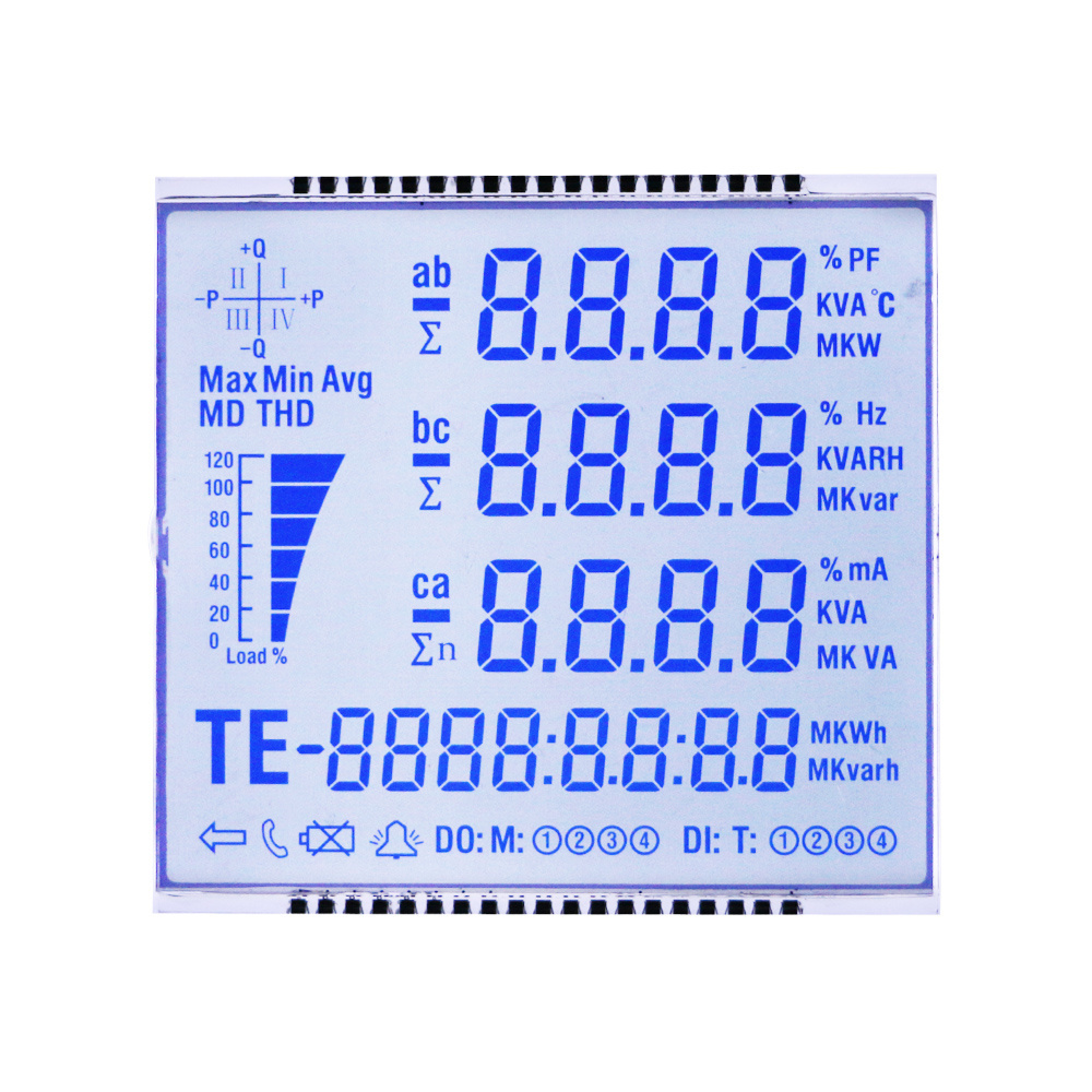 Popular Top Quality 5.0v HTN STN monochromic digits lcd segment display