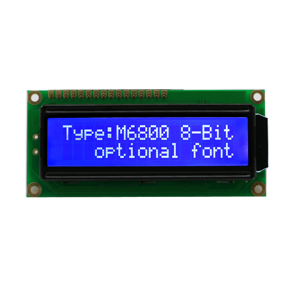 Factory price black 16x2 module 3.3v driving voltage 32 character lcd display