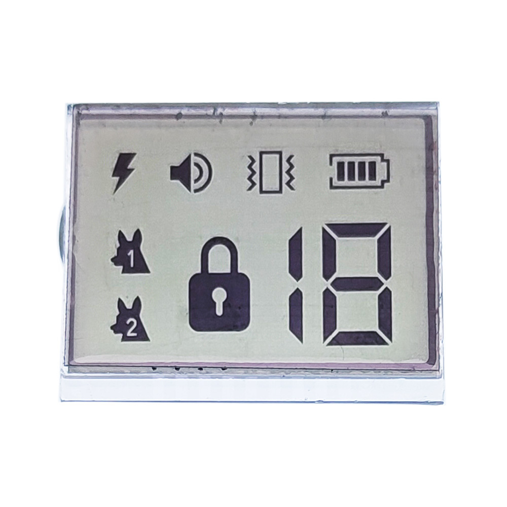 Popular Top Quality 5.0v HTN STN monochromic digits lcd segment display