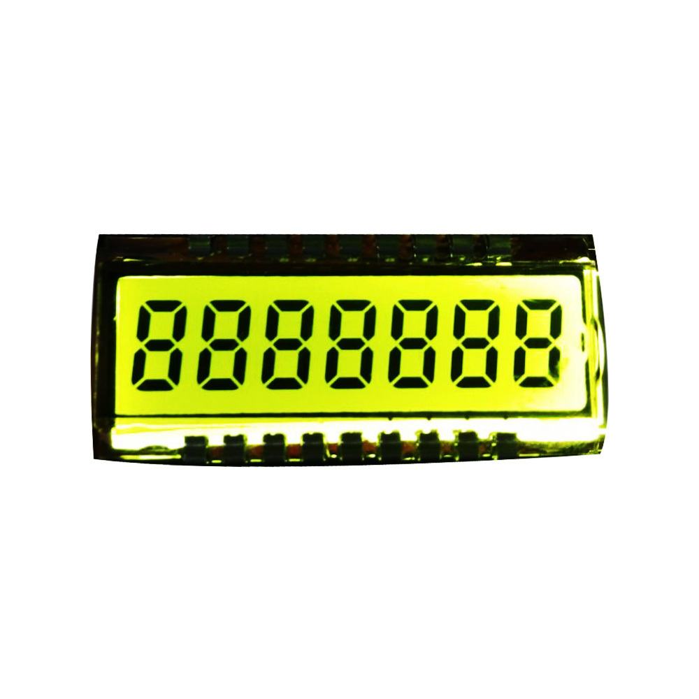 oem mono 3/4/8/6 digit 7 segment lcd display for industry meter