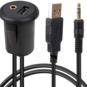 DAMAVO OEM ODM factory of custom cigarette lighter AUX cord extension 12V auxiliary power outlet 12 volt socket with USB