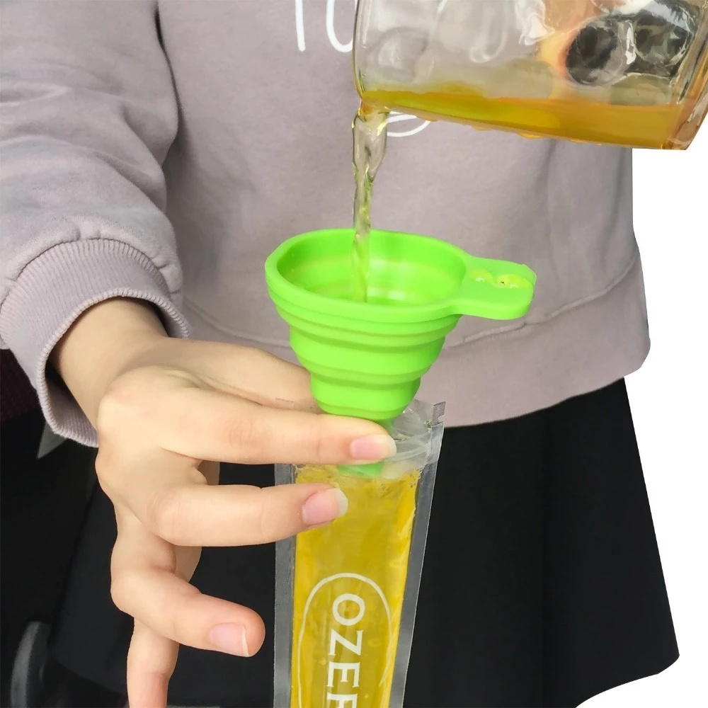 Clear Zipper Top Ice Pop Pouch Tube Popsicle Plastic Bags