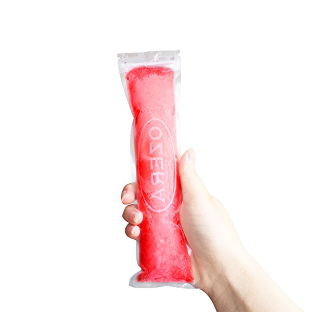 BPA Free Ice Pop Pouch Packaging Zip Top Ice Popsicle Mold Bag