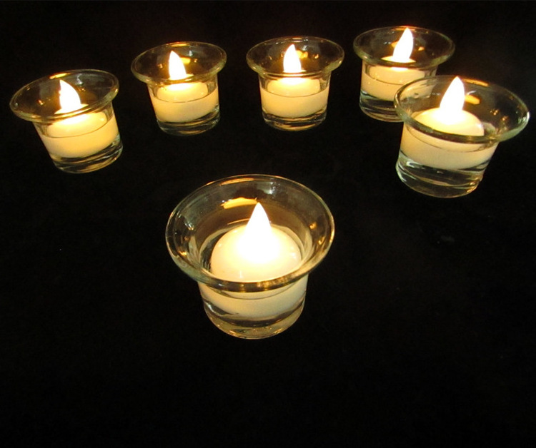 LED Simulation Electronic Tea Candle Waterproof Floating Outdoor Smokeless Flameless 3d Real Flame Candle Light