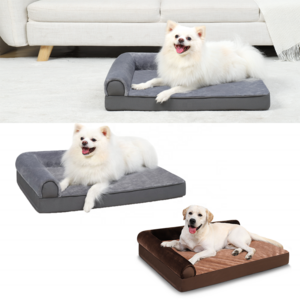 Waterproof Removable Cover Luxury Quilted Orthopedic Pet Dog Sofa Bed for Large Dog Couch