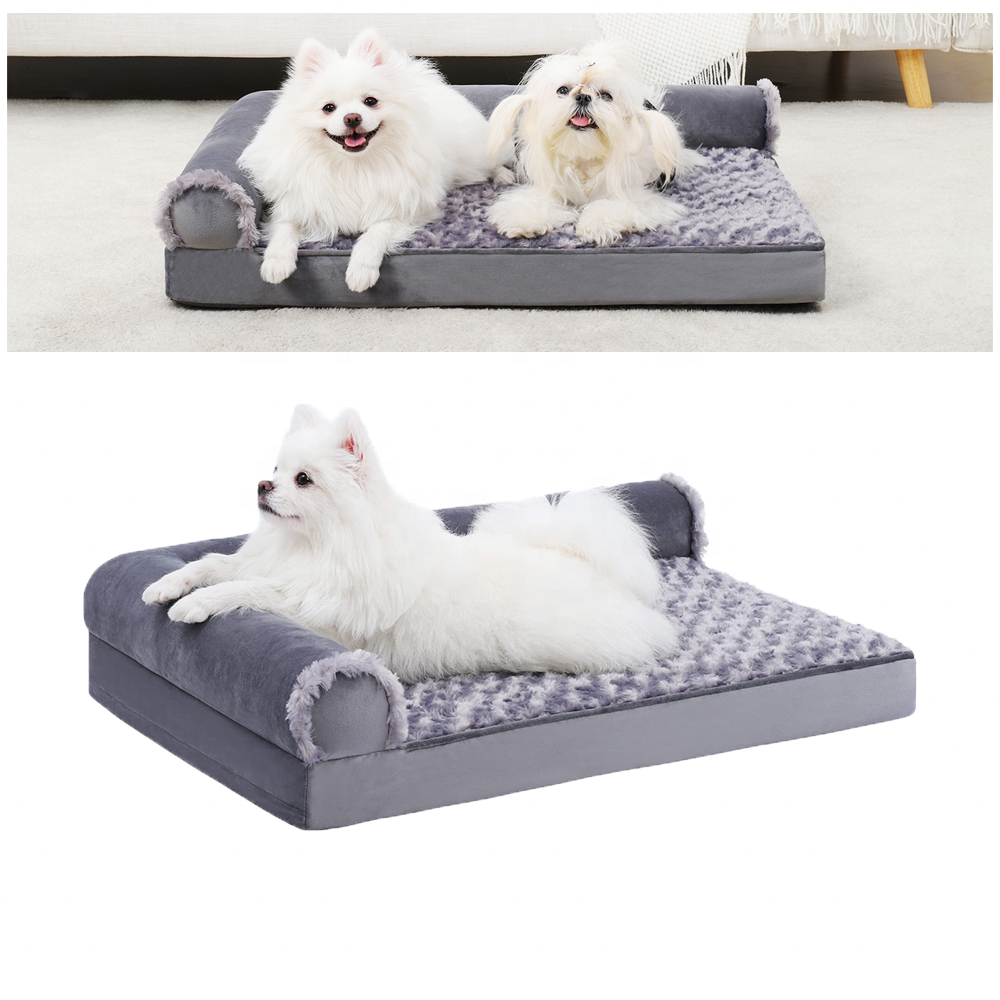 Quilted Waterproof Orthopedic Big Dog Sofa Cover Luxury Pet Bed for Large Dog Couch