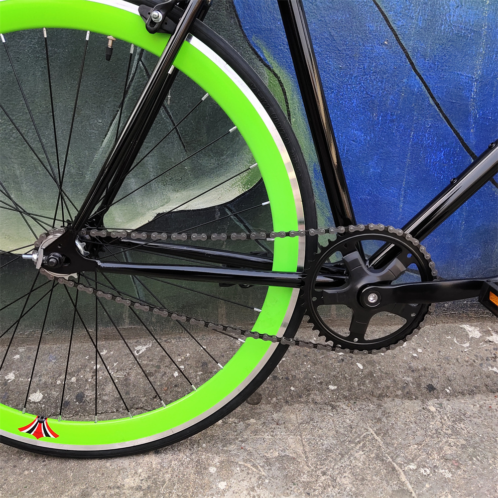 Colorful fixed gear bike