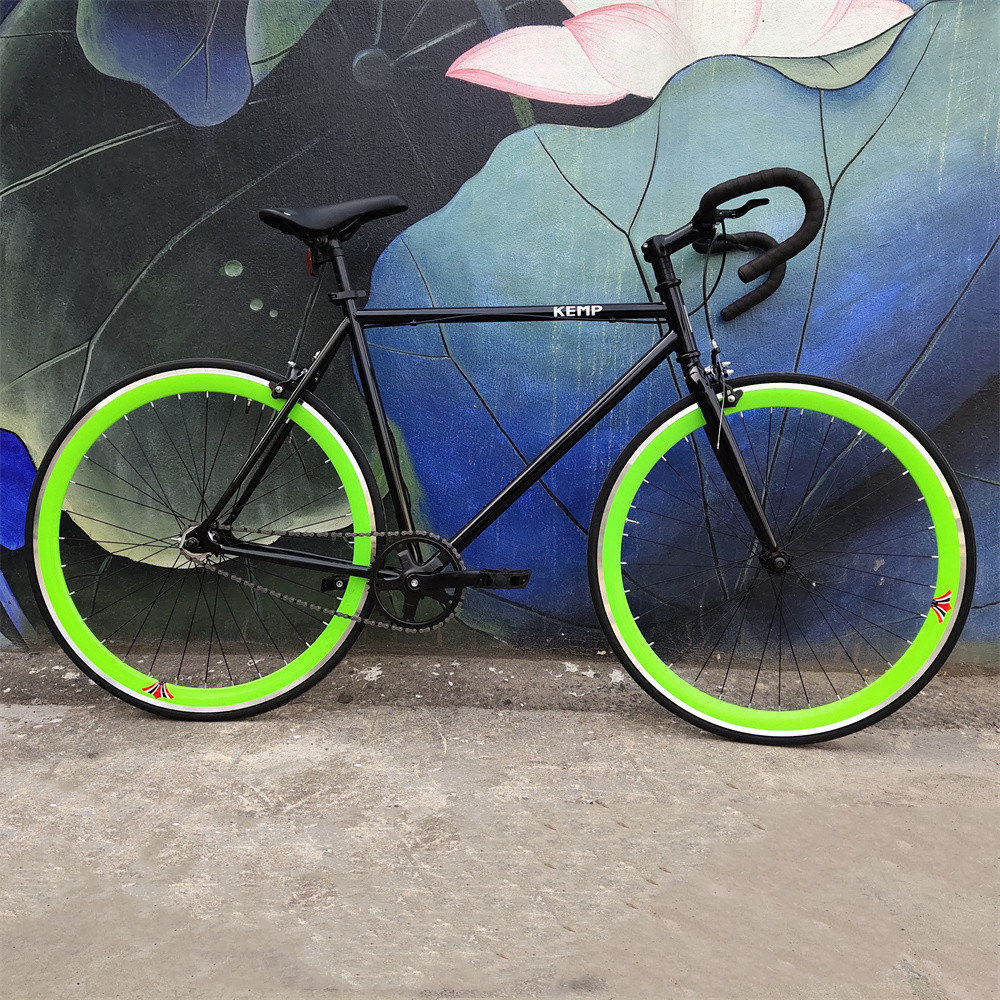 Colorful fixed gear bike