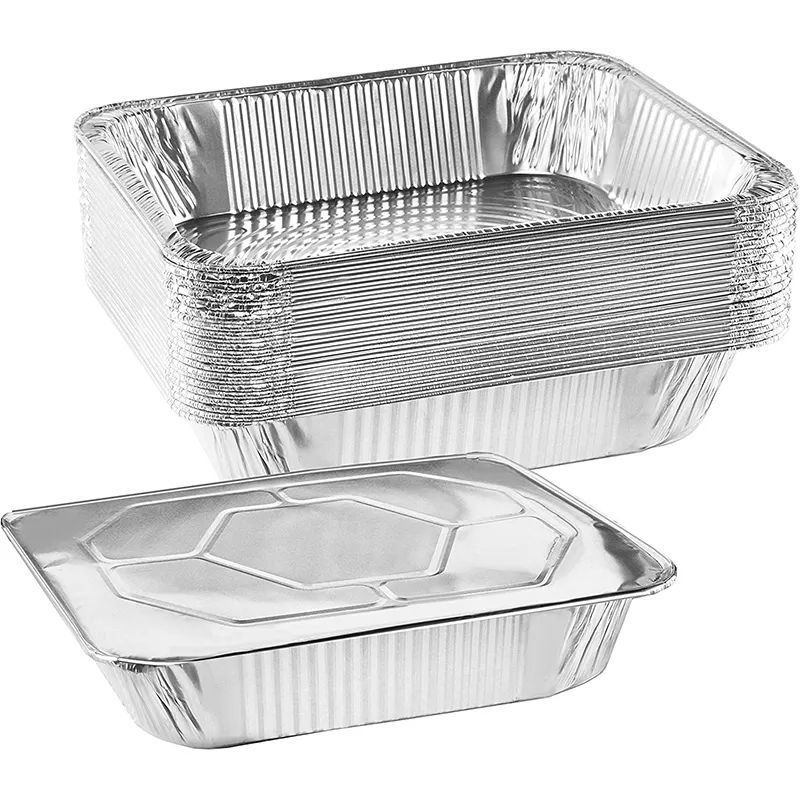 Disposable Fast Food Plate Aluminum Foil Bbq Tray