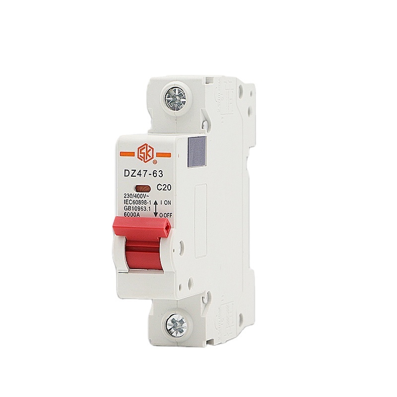 DZ47 230V 240V 50hz overload short-circuit protection small circuit breaker Residual current operation air switch