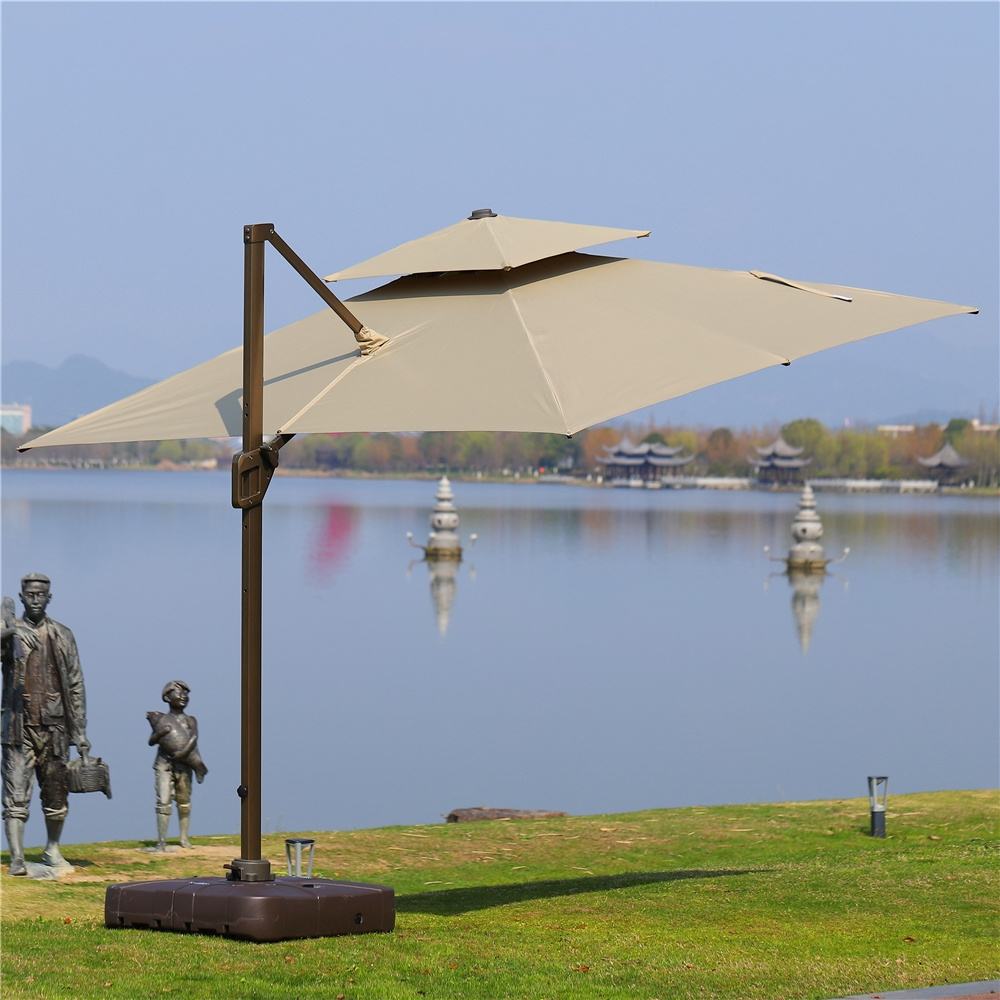 Youya banana bar umbrellas outdoor aluminum garden table commercial parasol wholesale stand patio umbrella screen for shop