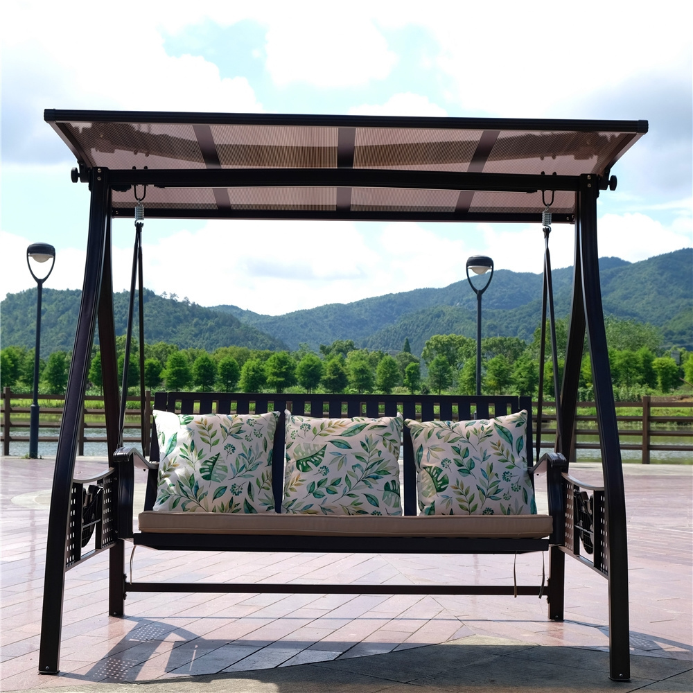 Youya high quality rattan outdoor metal wholesale chair garden iron swing with stand