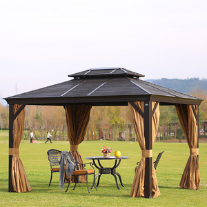 New design hex gazibo outdoor hardtop grill gazebo with high quality