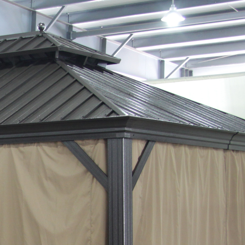 Professional gazebo hard top motorized pergola garden tent gazebo outdoor with CE certificate