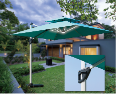 comfort patio umbrella with led solar solar umbrella fan for Bistro set