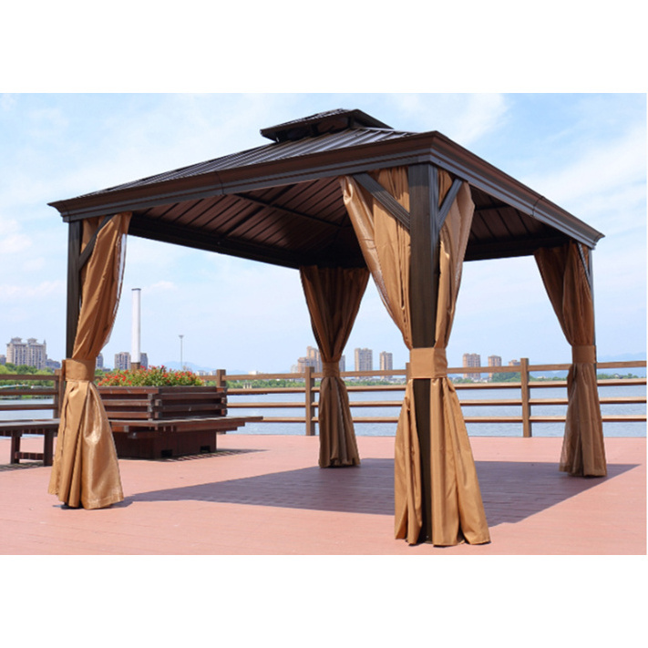 modern outdoor opening roman bbq grill gazebo for big family