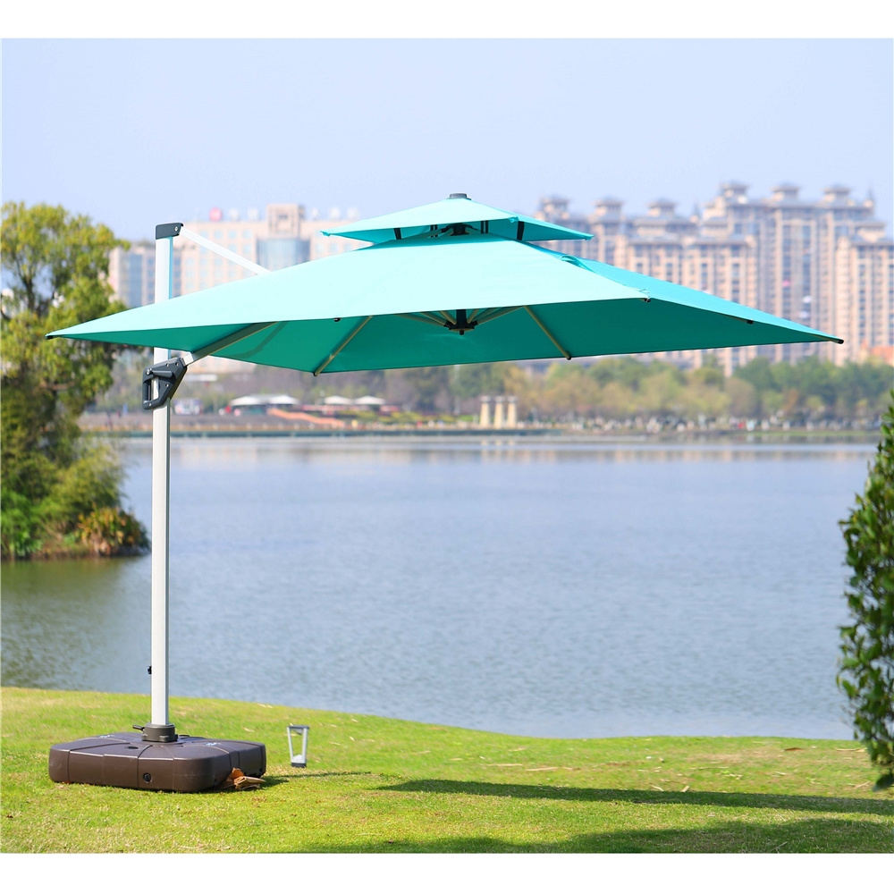 luxury large outdoor table with umbrella for wholesales