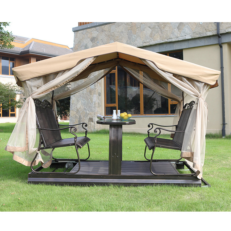 Multifunctional double patio 3-seater swing seats for two adults made in China