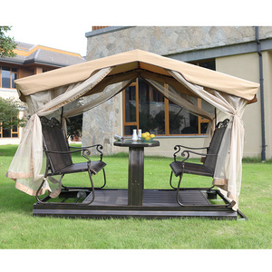 Multifunctional double patio 3-seater swing seats for two adults made in China