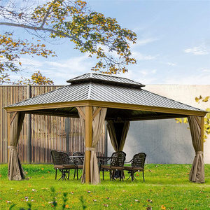 Hot selling aluminium 12x16 5x5 hard top gazebo with high quality