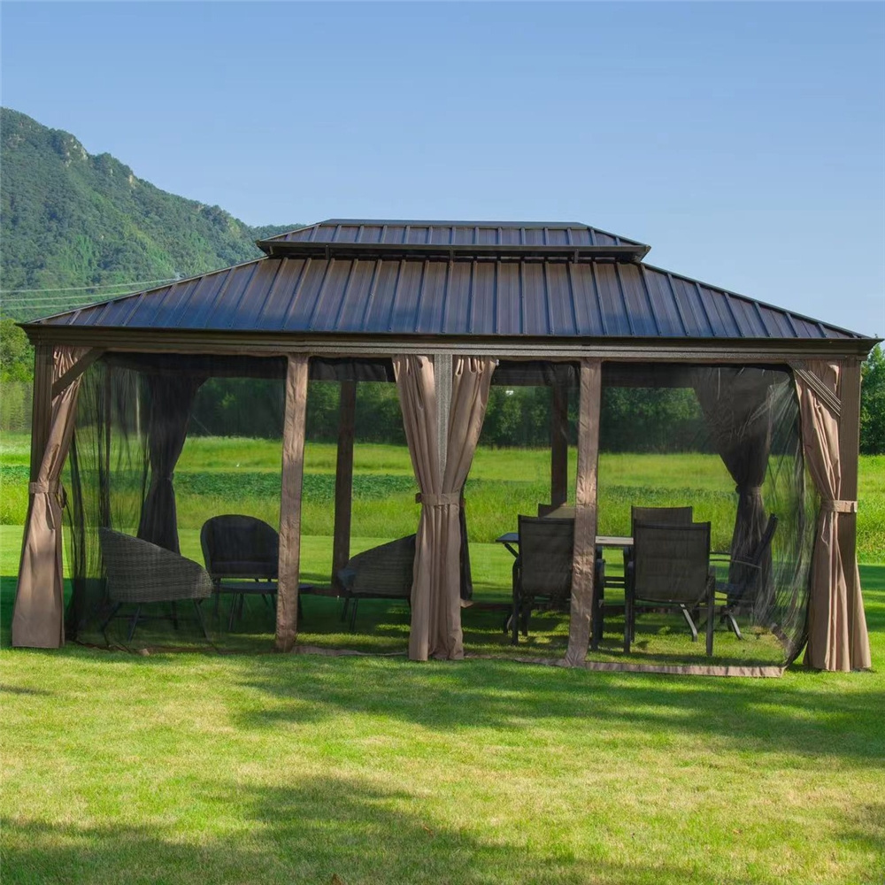 Professional 6 3 x 4 12*20 aluminium roof gazebo for wholesales