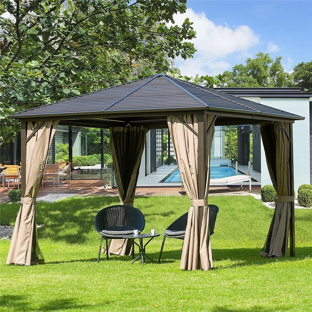 New design screen kits 12x20 6x4 solar powered gazebo 20 feet with CE certificate