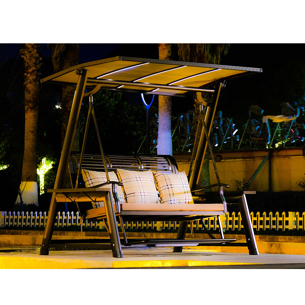 solar led patio swings hanging chair outdoor furniture patio swings,hanging garden outdoor swing chair